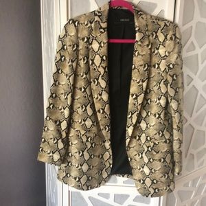 Animal print Zara blazer